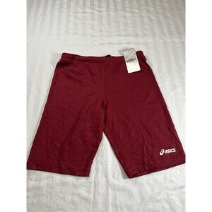 NWT Asics Men’s Medley Field Compression  Short Size Large. Maroon Running Track